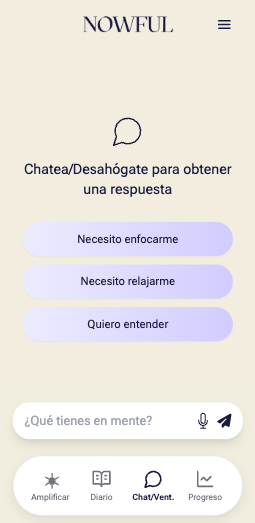 Espacio de conversación guiada